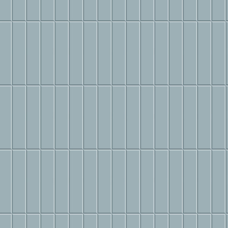 Tall Tiles -  Blue Glaze Wallpaper