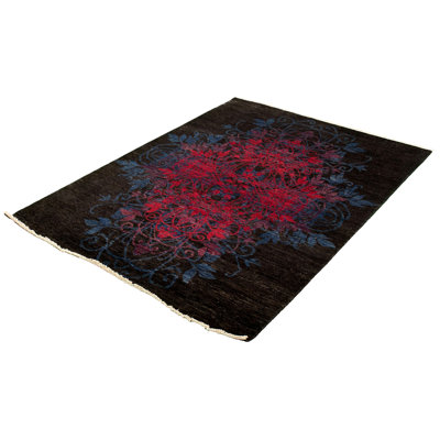 Tapis unique en laine noué à la main 6 pi 2 po x 8 pi 8 po New Age Lahore Finest New Azikiwe