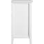 21 po Rangement multimédia haut blanc - Design élégant 85 lb Coffre robuste en matière d'assurance de la qualité