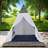 Asenet Sunbed With Colourful Pillows, Tent Shape, Versatile Curtain And Adjustable Feet
