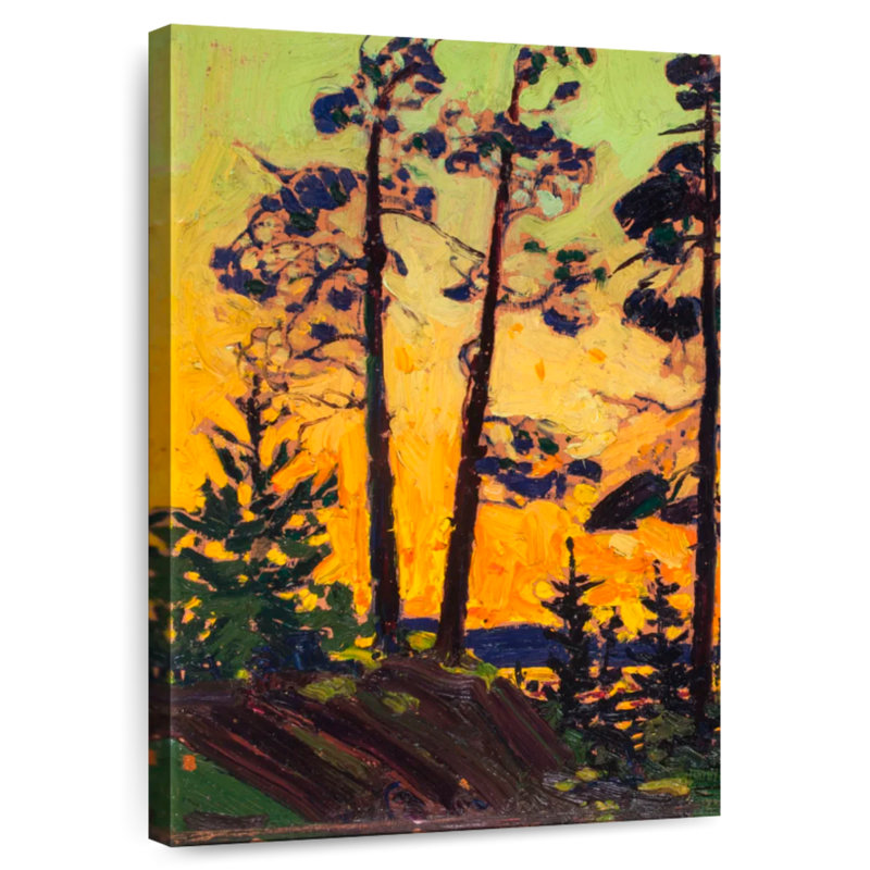 Harnek Pine Trees At Sunset, 36" H x 24" W