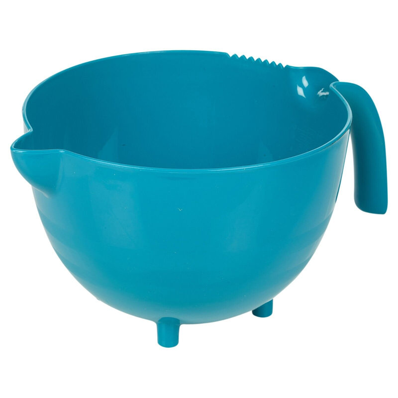 Jaylon Plastic Mixing Bowl, Teal