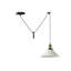 Anahla 1-Light Modern Industrial  Cone Pendant – Adjustable Ceiling Fixture for Contemporary Spaces-157411070-157410821