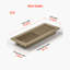 Paquet de 6 évents de plancher en fer pour grilles de ventilation CVC brun