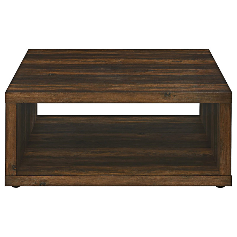 Square Wood Coffee Table, Brown