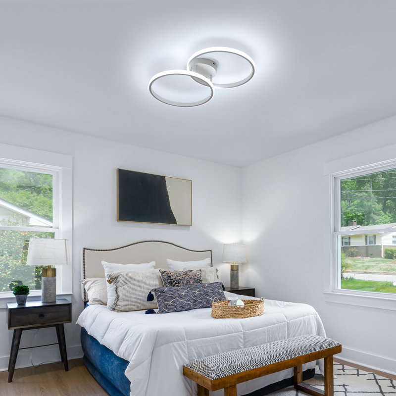 Cletes Acrylic LED Semi Flush Mount