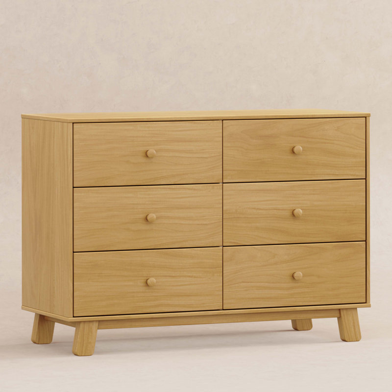 Commode double 6 tiroirs Hudson, Naturel