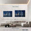 Ensemble de 3 pièces sur toile Bright Downtown Chicago-295308550