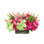Hydrangea, Heather and Ranunculus Arranged in Rectangular Vase