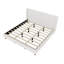 Lit plateforme tapissier Modern Ivory