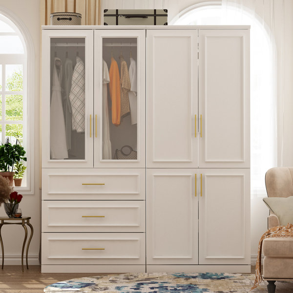Latitude Run® Mayhue Solid + Manufactured Wood Armoire & Reviews | Wayfair