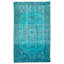 Tapis turquoise à transition de couleur 5 pi 1 po x 8 pi 6 po
