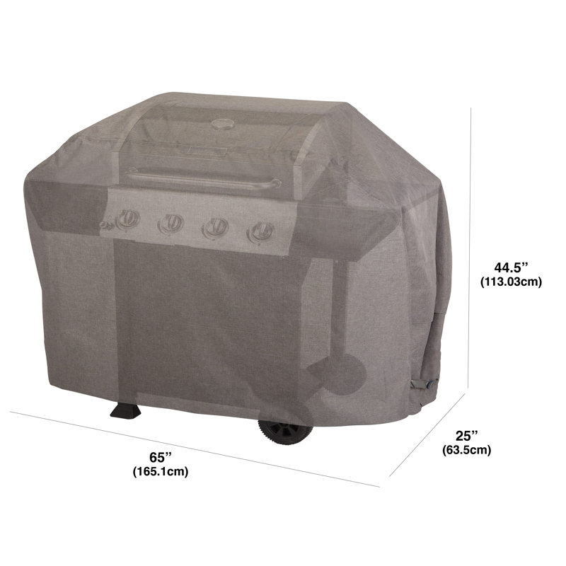 Modern Leisure Garrison 65 in. Grill Cover, Waterproof, 65"L x 25"W x 44.5"H, Granite, 44.5" H x 25" W x 65" D