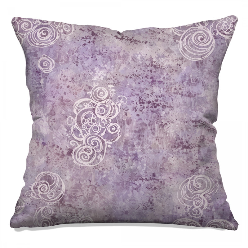 Coussins décoratifs à double face mauve, 18 x 18 pouces