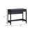 Transitional Reeded Writing Desk With Drawer - Black