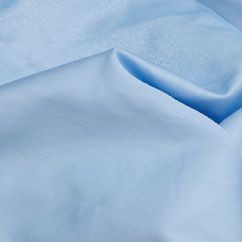 Ensemble de housse de courtepointe en satin, Bleu, Housse de couette simple + 1 taie d'oreiller