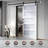 Glass Sliding MDF Barn Sliding Door Hardware Kit, Tempered Frosted Glass, Simple DIY Assembly-97620127