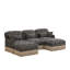 Canapé modulaire en forme de U 100 po Chenille Leopard