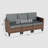 Kisner 78" W 3 - Person Outdoor Wicker Patio Sofa With Cushions-1917445254