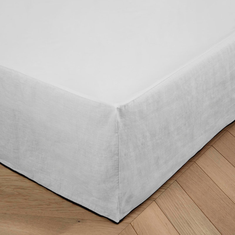 Carlina Tailored Wrap Around, White/Grey, 140cm W x 32cm D