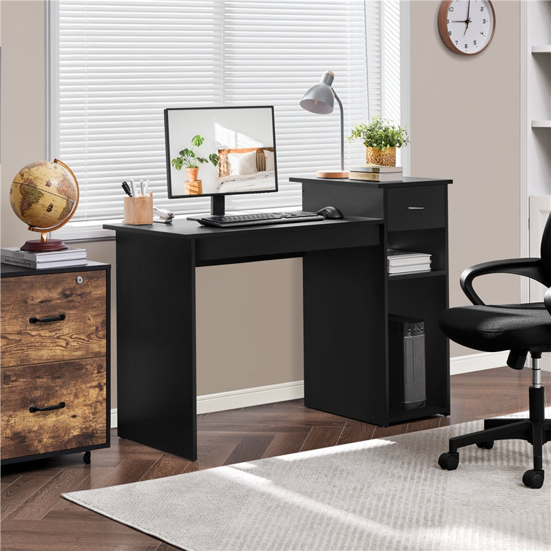 Bureau d'écriture avec huche Pamella, Noir