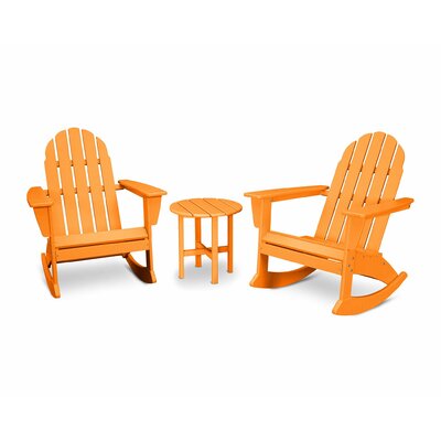 Vineyard 3-Piece Adirondack Rocking Chair Set -  POLYWOOD®, PWS408-1-TA