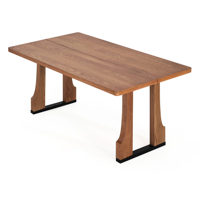 Natural - Colored 63" Rectangular Dining Table For Compact Kitchens And Tiny Apartments Seats 6, , Scratch , Quick Assembly Process Kitchen Apartment Use In Small Areas Instructions
