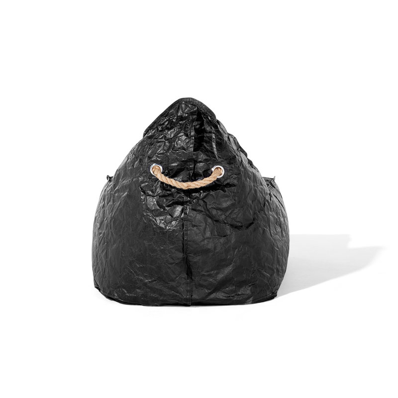 Drop Refillable Bean Bag Chair & Lounger, Black