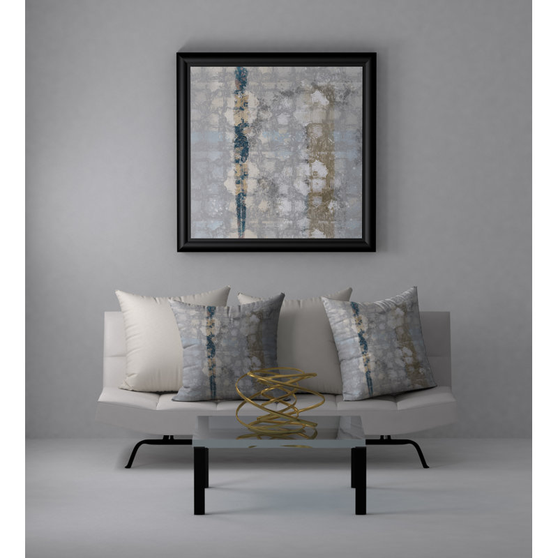 Abstract Throw Pillow, 20" H x 20" W