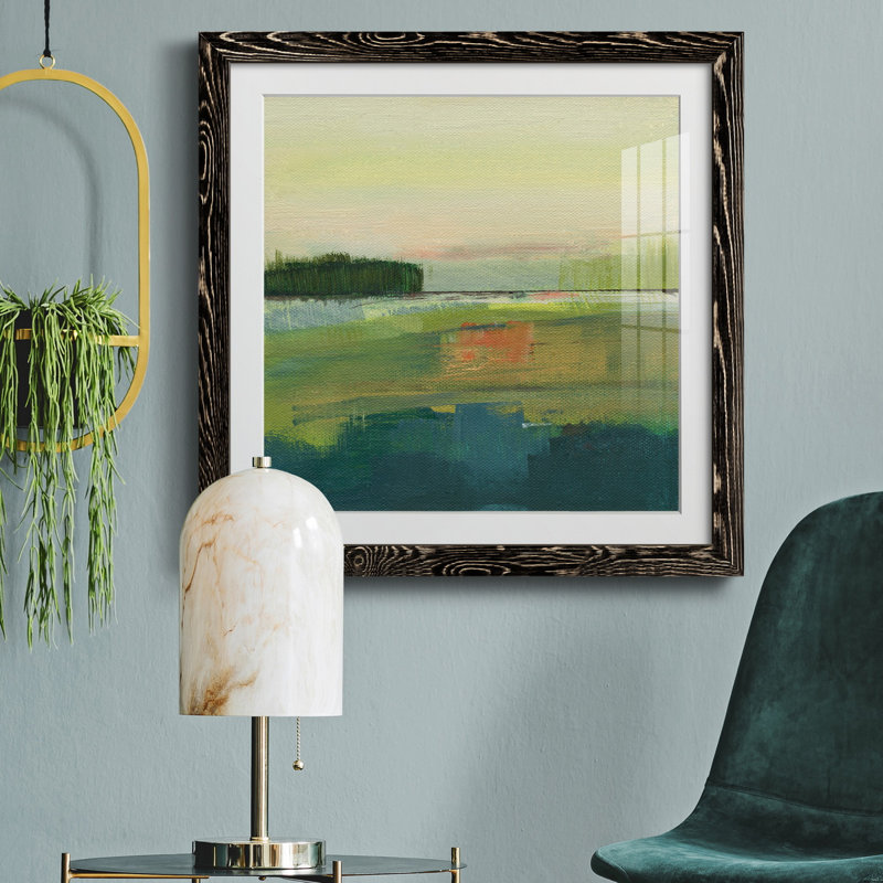 Way To Woodstock I - Peinture encadrée, H 31,5 po x l 31,5 po x P 1,5 po, Cadre noir
