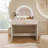 39" Makeup Vanity Table With Mirror Touch Screen Lighted Mirror, Dressing Table With Drawer For Bedroom