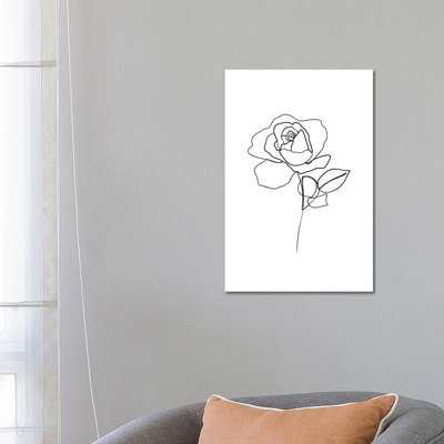 Botanical №4 Rectangle by Blek Prints - Wrapped Canvas Print
