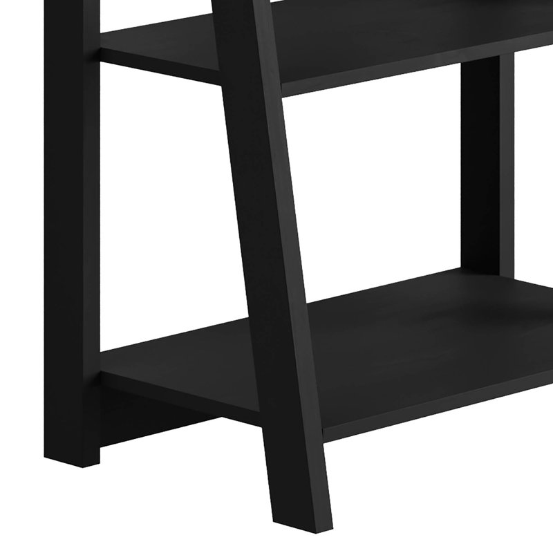TIVA LADDER BOOKCASE, 64 cm x 17.5.4 cm x 36.7 cm, Black