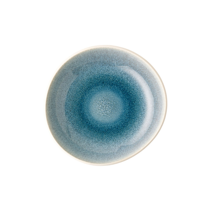 Junto Stoneware Serving Bowl, Aquamarine