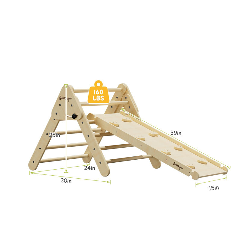 Benarita 77.5'' W Wood Climber