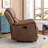 Emony 37" W Faux Leather Recliner-2107043081