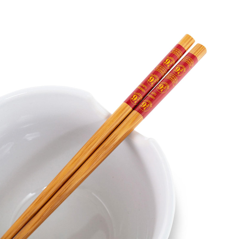 Service de table 9 3/4 Akim Harry Potter | Ensemble bol et baguettes 20 onces Ramen