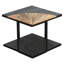 Merrifield Solid Wood Solid Wood Floor Shelf Coffee Table with Storage
