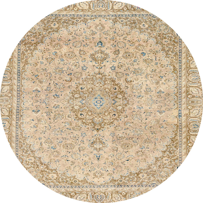 Abstract Indoor Rug, Round 5'