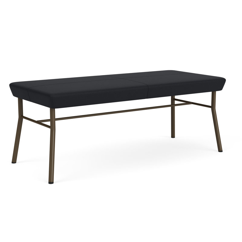 Lesro Banc en métal Mystic, Noir Modena, Bronze