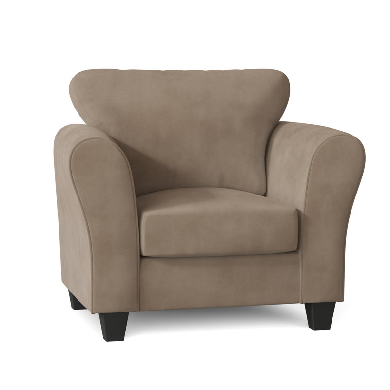 Fredericktown Upholstered Armchair, Bulldozer Chamois