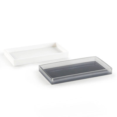One Size Bath Accessories Set, Charcoal Mist
