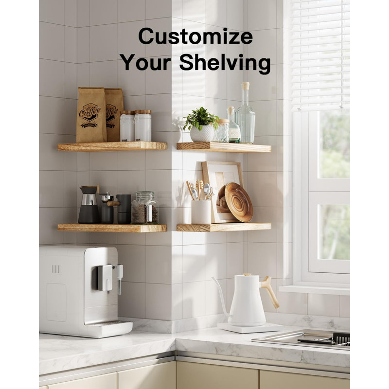 Floating Shelf, Light Brown