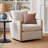 Grayton Oversized Upholstered Swivel Barrel Chair-104838897