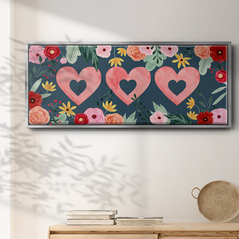 Sweet Hearts Collection D- Framed Canvas