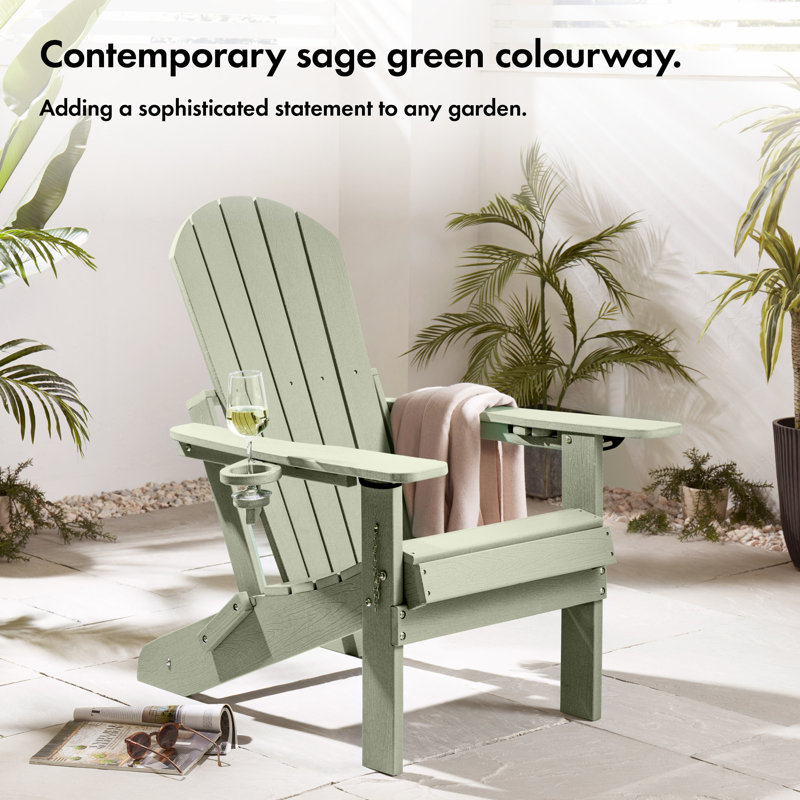 Adirondack Outdoor Adirondack Chair, Grey