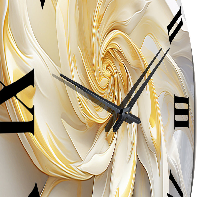 Horloge murale en métal Fractal, Grand