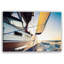 Wall art decor "Golden Sea Spray" - Serene Sailboat Close-Up on Wrapped Canvas-1449072296