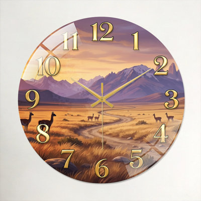 Horloge murale en verre