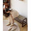 Banc de rangement en bois massif Vintage